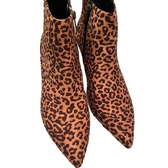 New! Circus by Sam Edelman Kirby Ankle Microsuede Leopard Boot - Picture 2 of 7